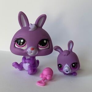 Harbro LPS mommy and baby Bunny 3591 and 3592